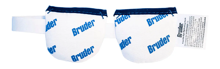 Bruder product, two pouches that go over your eyes with a headband to keep them in place.